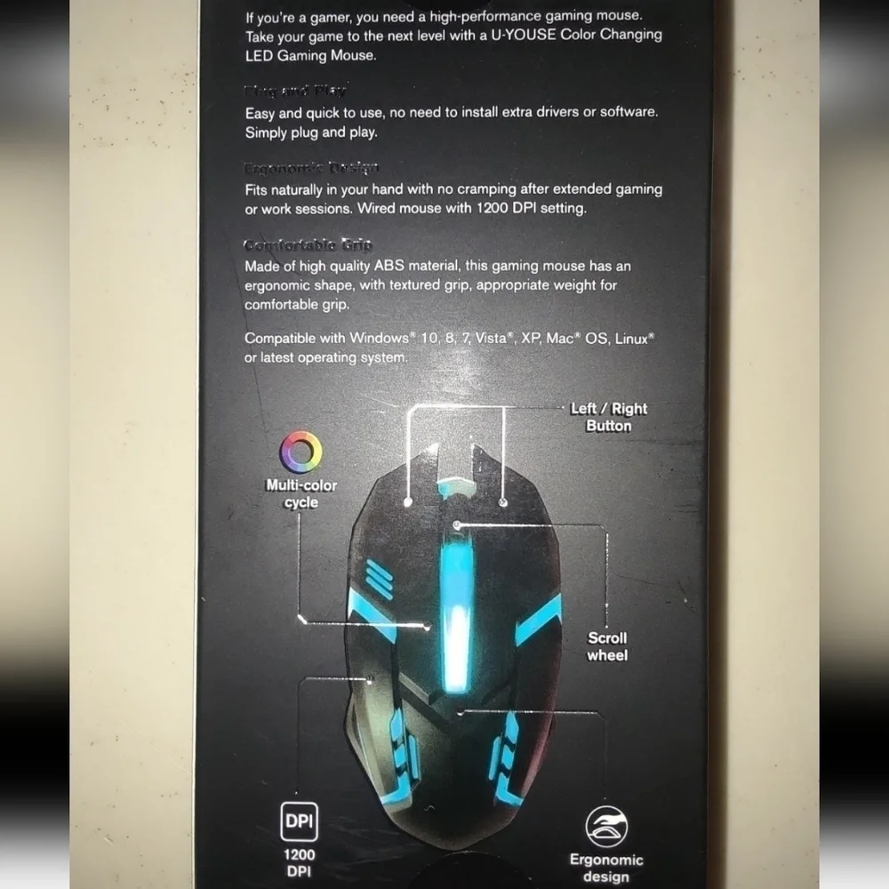 LED RGB Gaming Mouse - Picture 3 of 3
